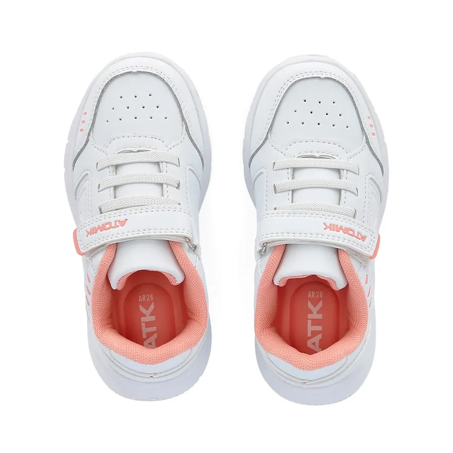 Imagen 3 de 6 de Zapatillas Atomik Casual Velcro Marsella-BLANCO/ROSA