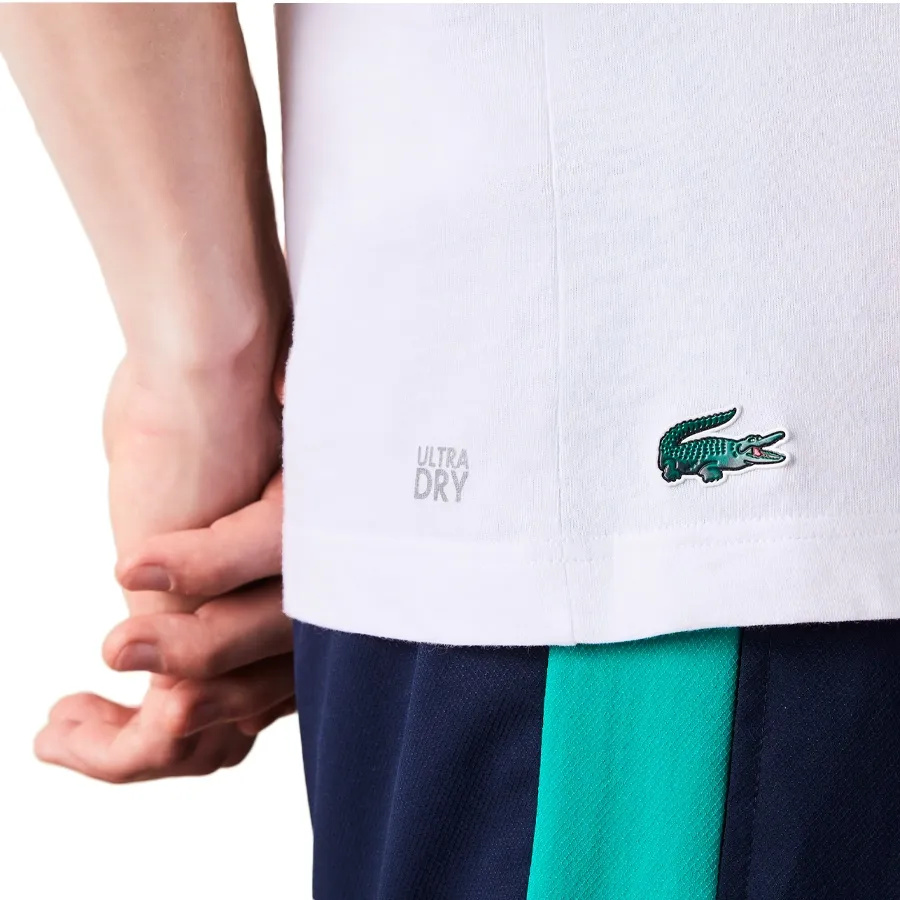 Imagen 3 de 4 de Remera Lacoste -BLANCO/VERDE