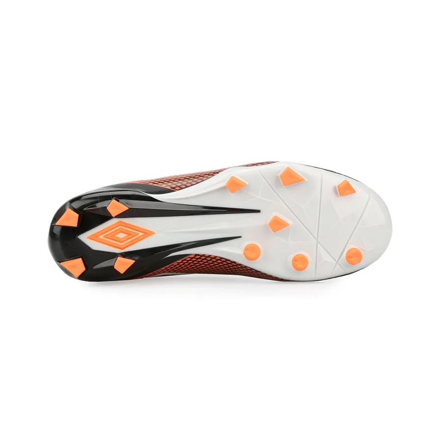 Imagen 3 de 4 de Botines Umbro U-Cpo Calibra II-NEGRO/NARANJA FLUOR/PLATA