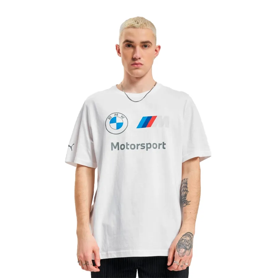 Imagen 0 de 3 de Remera Puma Bmw Mms Logo-BLANCO/GRIS/AZUL