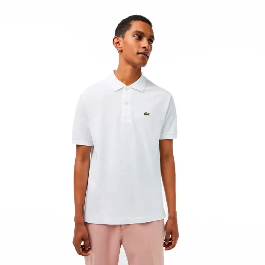 Imagen 3 de 4 de Remera Lacoste Chemise Col Bord-BLANCO