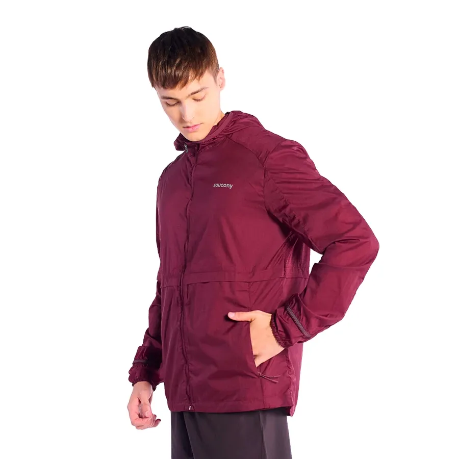 Imagen 2 de 10 de Campera Saucony Triumph Packaway-BORDO