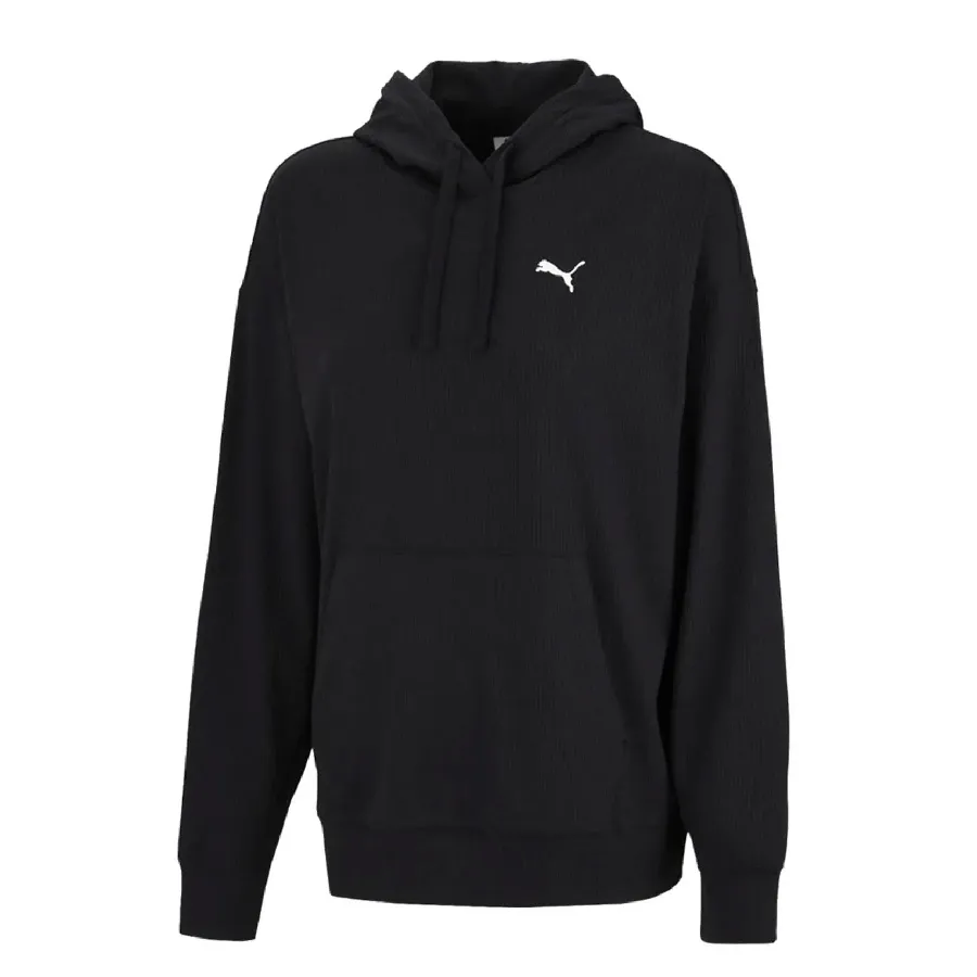 Imagen 2 de 5 de Buzo Puma Essentials Elevated Rib-NEGRO