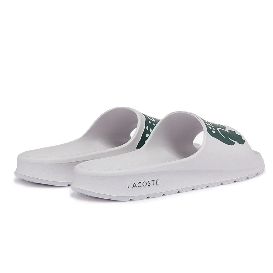 Imagen 2 de 6 de Ojotas Lacoste Croco Bloom Slide-BLANCO/VERDE