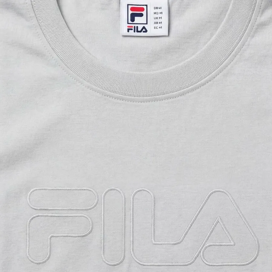 Imagen 2 de 3 de Remera Fila Regular Basic Outline-GRIS