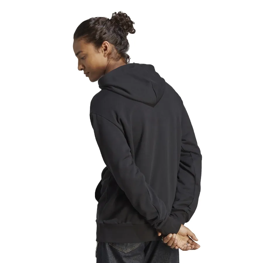 Imagen 2 de 5 de Buzo Con Capucha adidas Essentials Logo-NEGRO/BLANCO