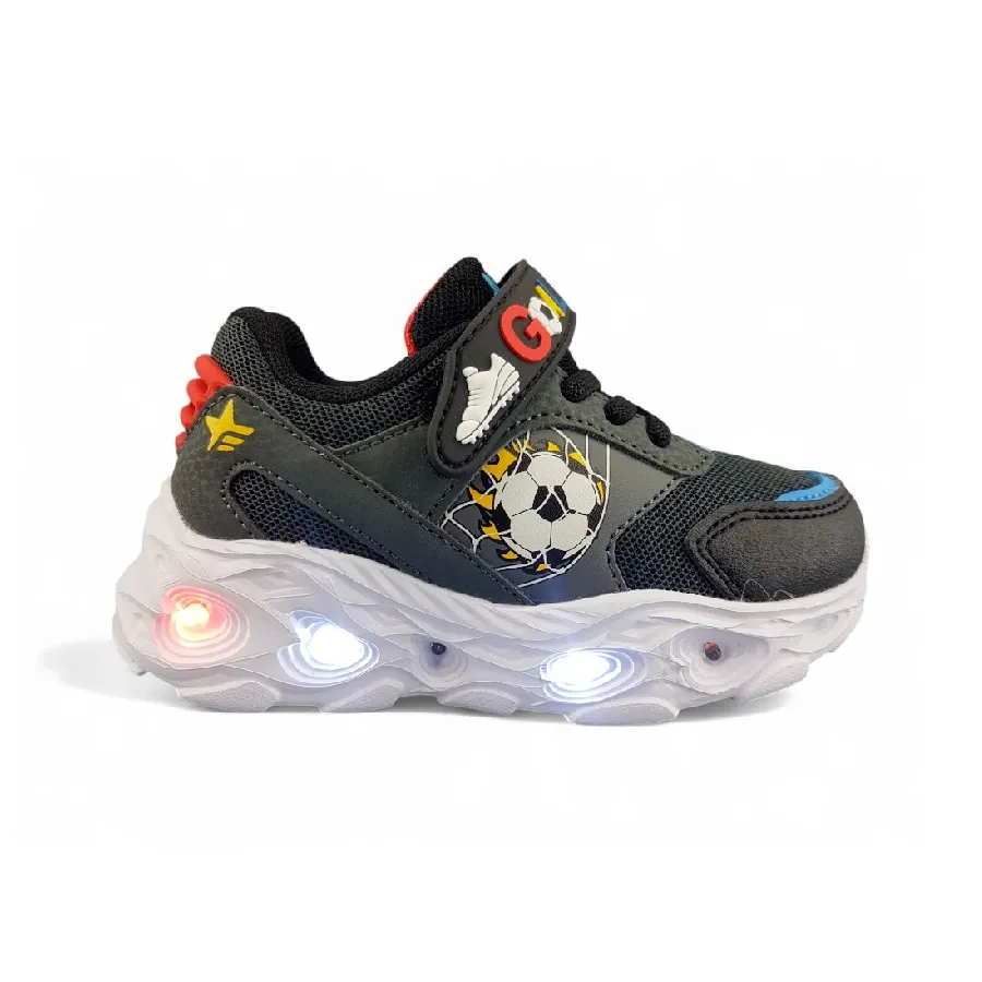 Imagen 0 de 3 de Zapatillas Footy Zapatilla Goal con Luz Led-GRAFITO/NEGRO/ROJO
