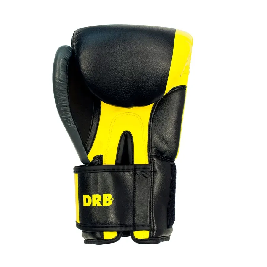 Imagen 1 de 3 de Guantes DRB Box Clásico-NEGRO/AMARILLO