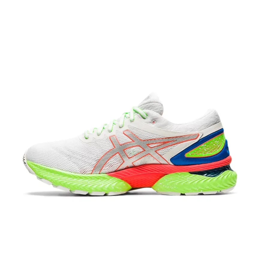 Imagen 5 de 7 de Zapatillas Asics Gel Nimbus 22 Lite sho h-BLANCO/VERDE FLUOR/CORAL