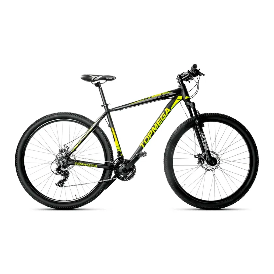 Imagen 0 de 7 de Bicicleta Mtb TopMega Sunshine R29 21 V F. Disco-NEGRO/AMARILLO