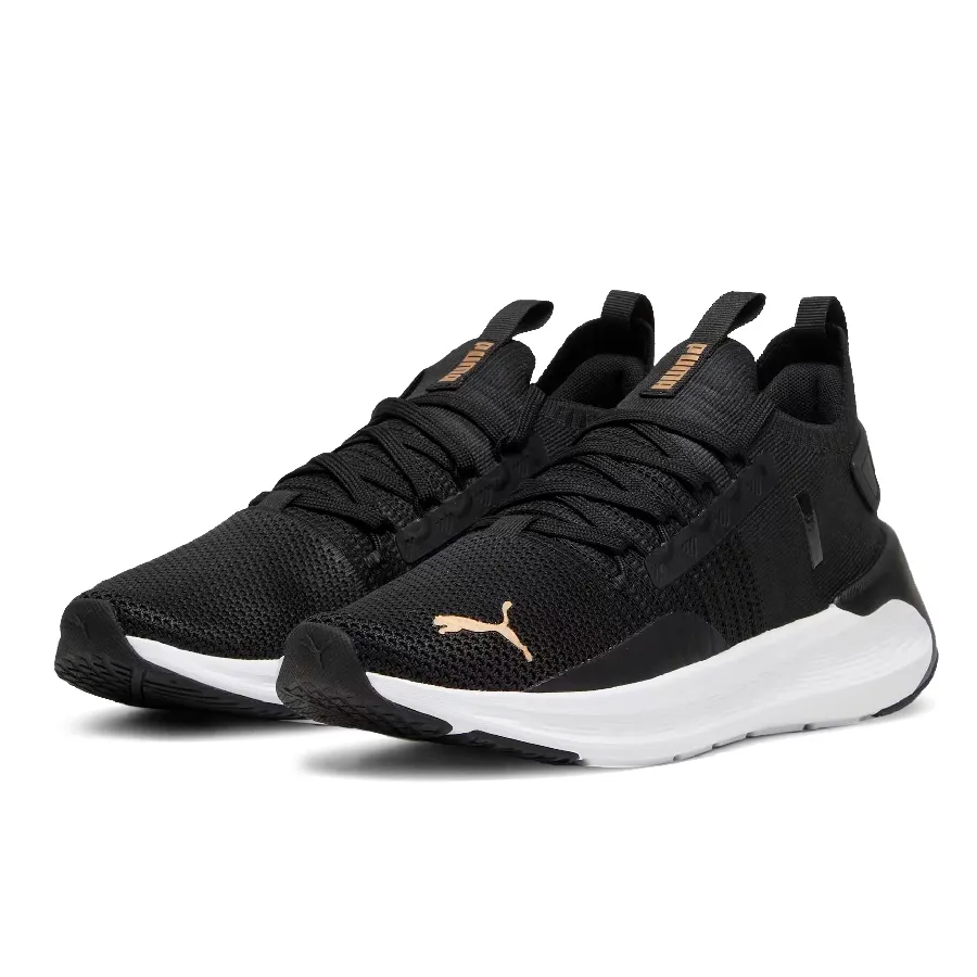 Imagen 1 de 6 de Zapatillas Puma Softride Symmetry Fuzion-NEGRO/DORADO/BLANCO