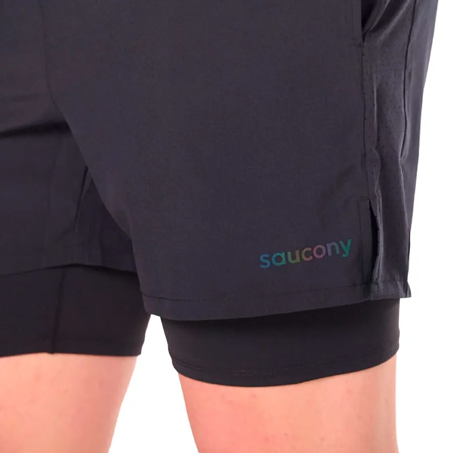 Imagen 1 de 3 de Short Saucony Outpace 7" 2-In-1-NEGRO