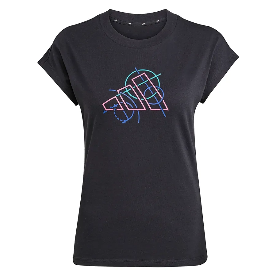 Imagen 3 de 4 de Remera adidas W Outline Graphic-NEGRO