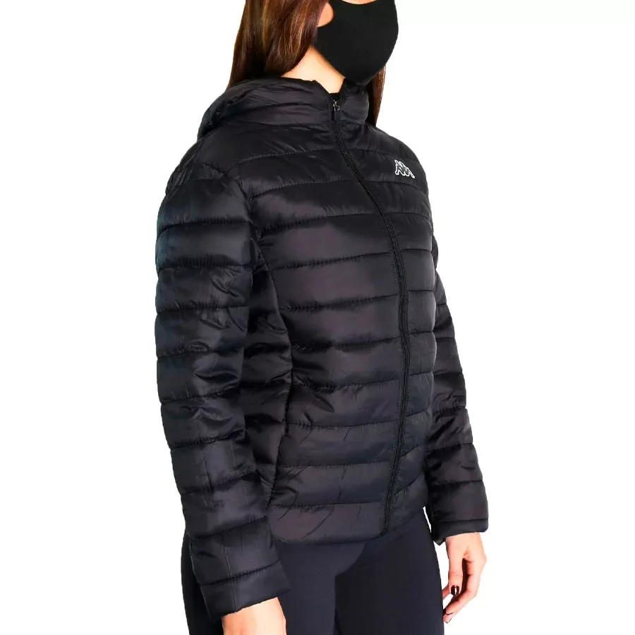 Imagen 2 de 5 de Campera Kappa Unisex Nylon Ultraliviana-NEGRO