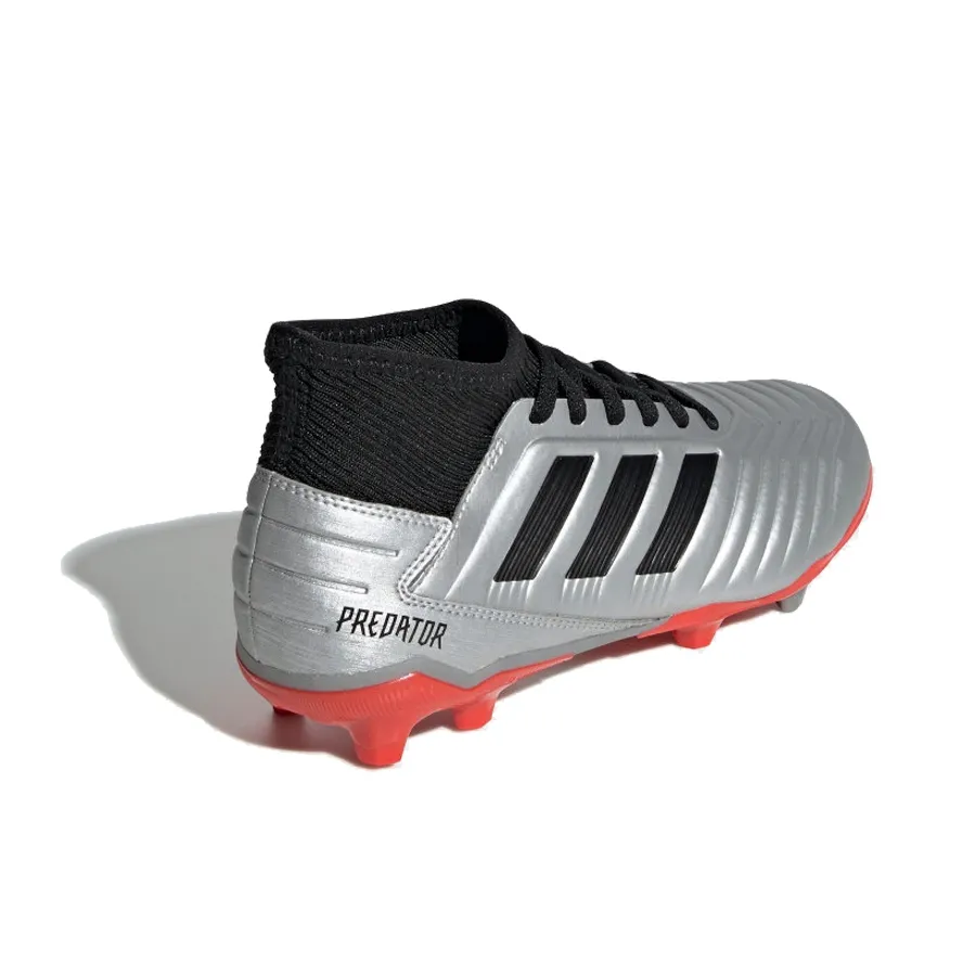 Imagen 0 de 6 de Botines adidas Predator 19.3 FG J-PLATA/NEGRO/ROJO
