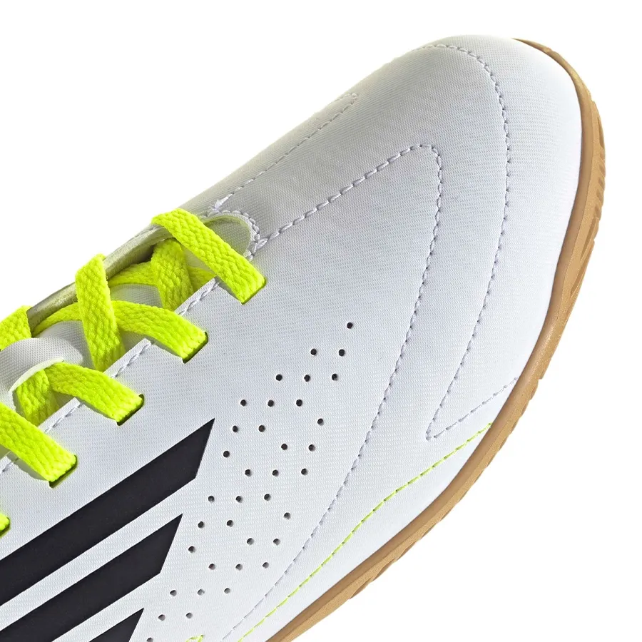 Imagen 5 de 7 de Botines adidas Deportivo III In-BLANCO/AMARILLO FLUOR
