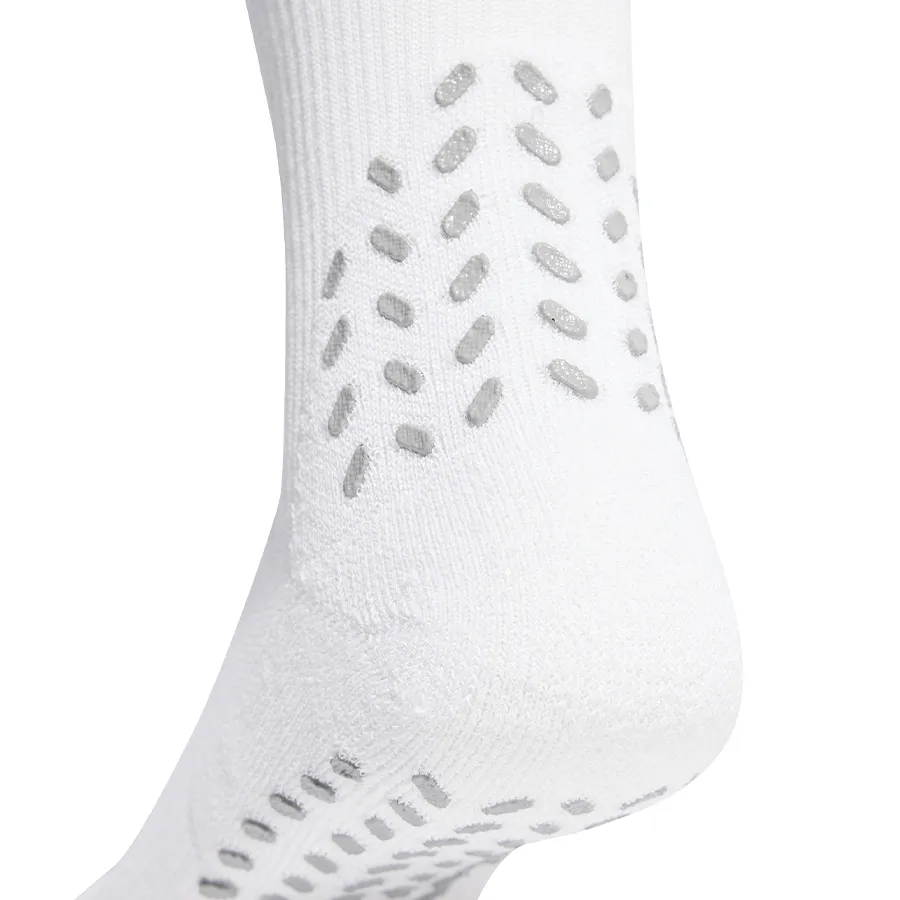 Imagen 1 de 3 de Medias adidas Clásicas  Acolchadas de Fútbol Grip Performance Estampadas-BLANCO