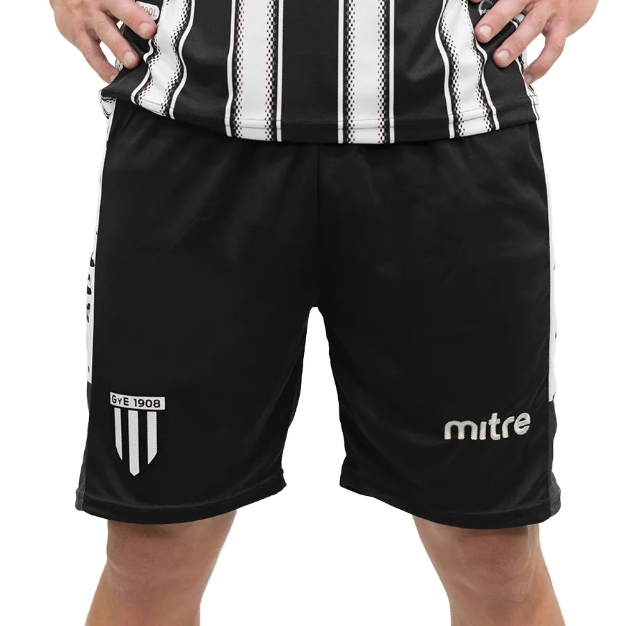 Imagen 0 de 4 de Mitre Shorts  Oficial Gimnasia y Esgrima 23-NEGRO/BLANCO