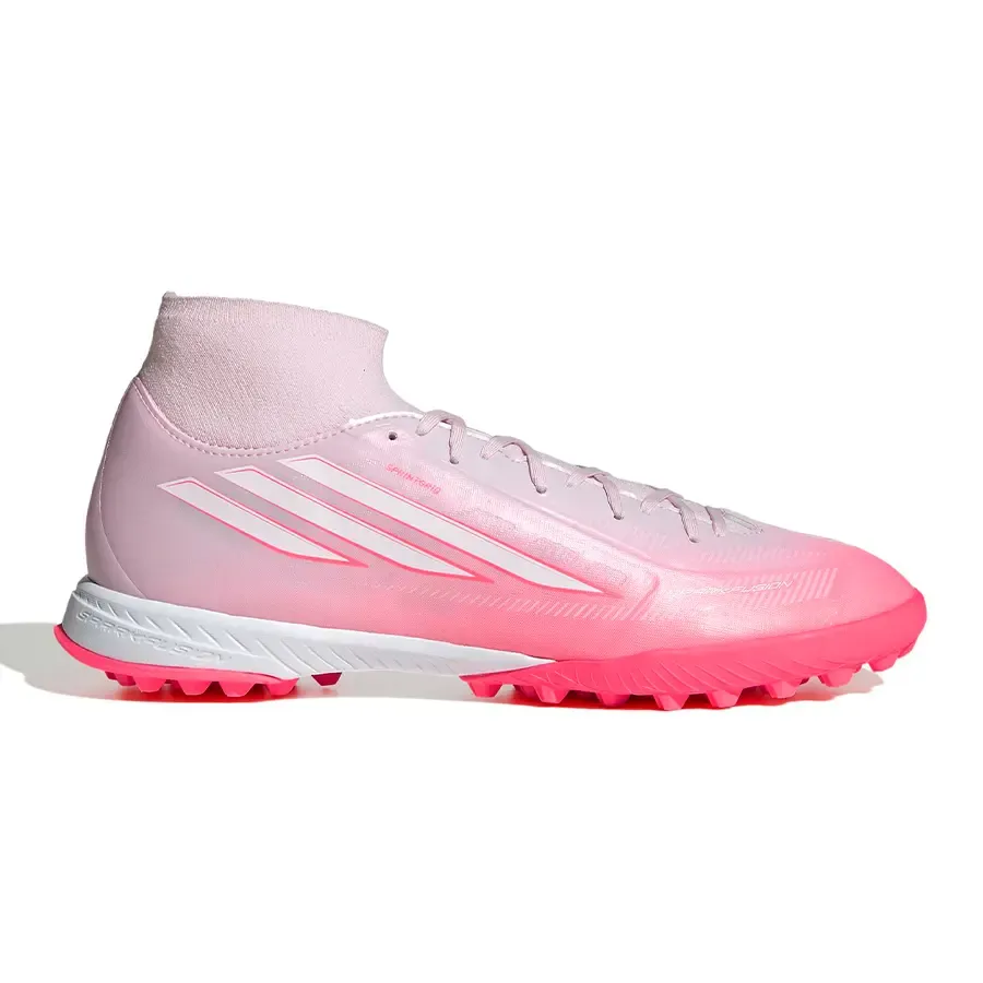 Imagen 0 de 8 de Botines adidas F50 Sparkfusion League Tf-BLANCO/ROSA