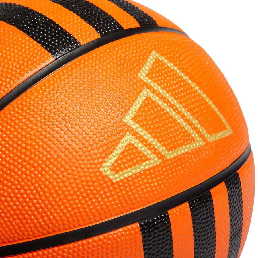 Imagen 3 de 4 de Pelota adidas 3 Tiras-NARANJA/NEGRO
