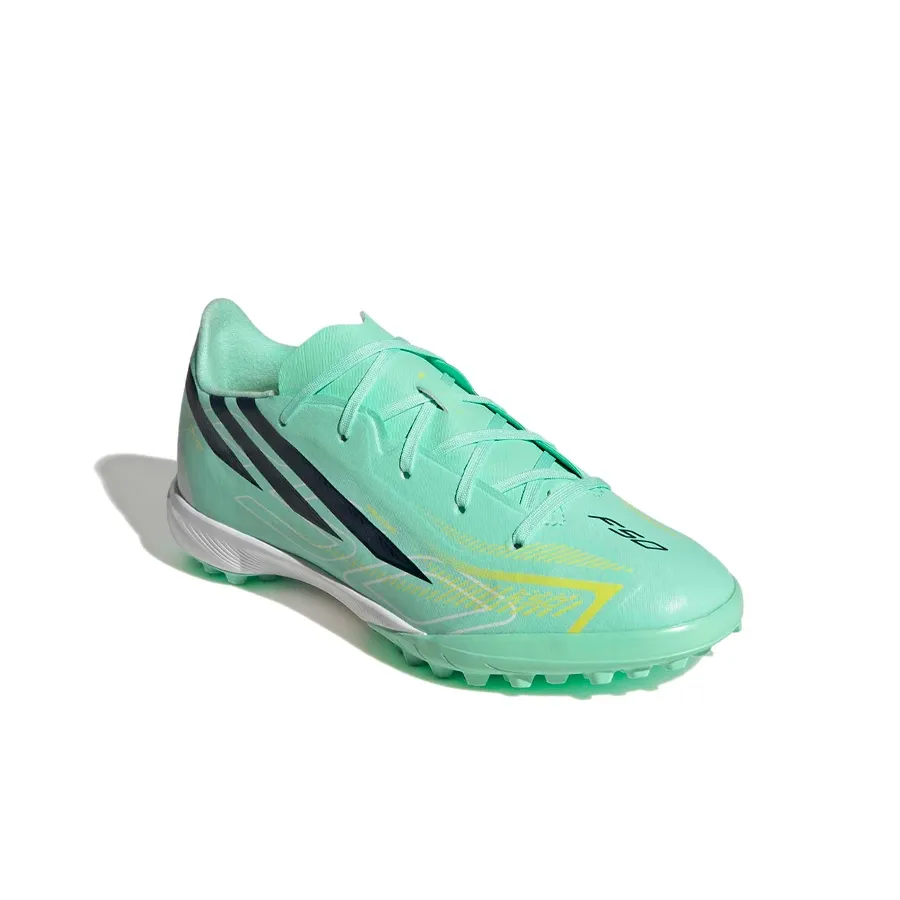 Imagen 4 de 7 de Botines Multitapón adidas F50 Hyperfast League Tf-TURQUESA/BLANCO/NEGRO