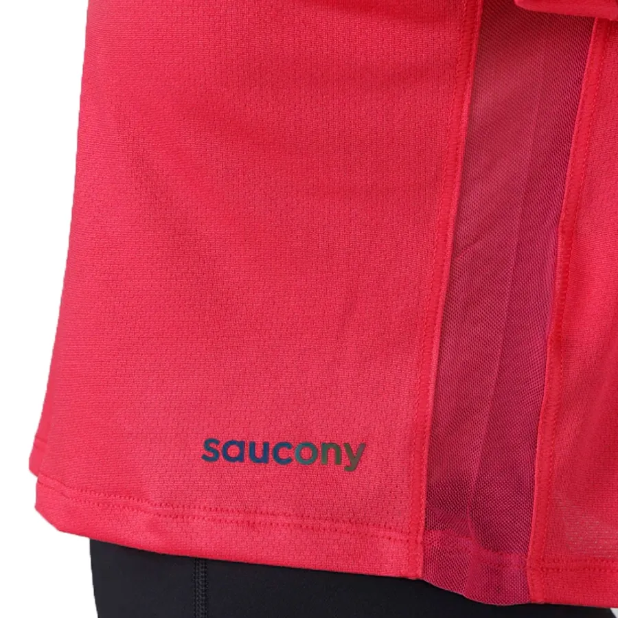Imagen 4 de 5 de Remera Saucony Elevate Short Sleeve-FUCSIA