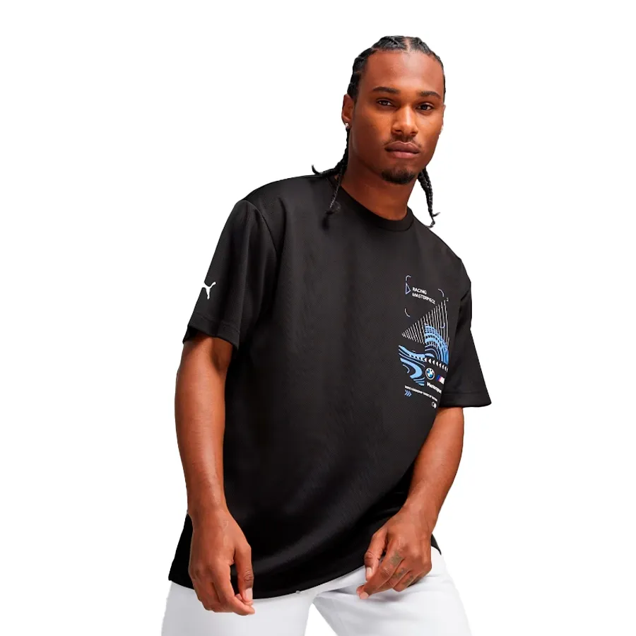 Imagen 2 de 4 de Remera Puma Bmw Mms Statement-NEGRO/AZUL