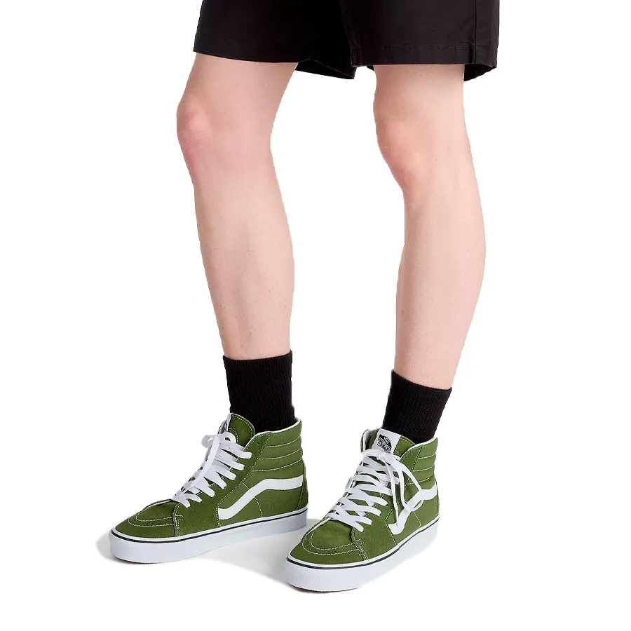 Imagen 4 de 5 de Zapatillas Vans U SK8 Hi-VERDE/BLANCO