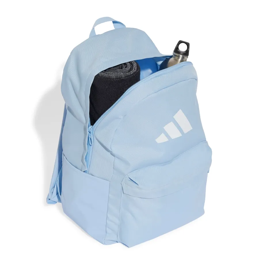 Imagen 2 de 5 de Mochila Adidas Classic Bars-CELESTE/BLANCO