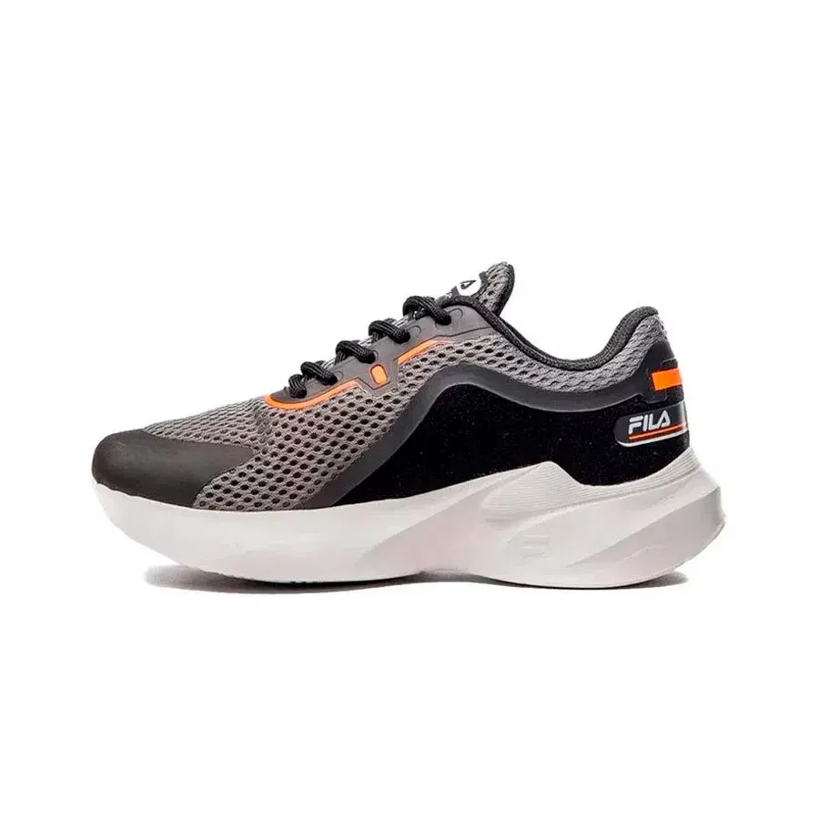 Imagen 2 de 5 de Zapatillas Fila Recovery Kids-NEGRO/GRAFITO/NARANJA