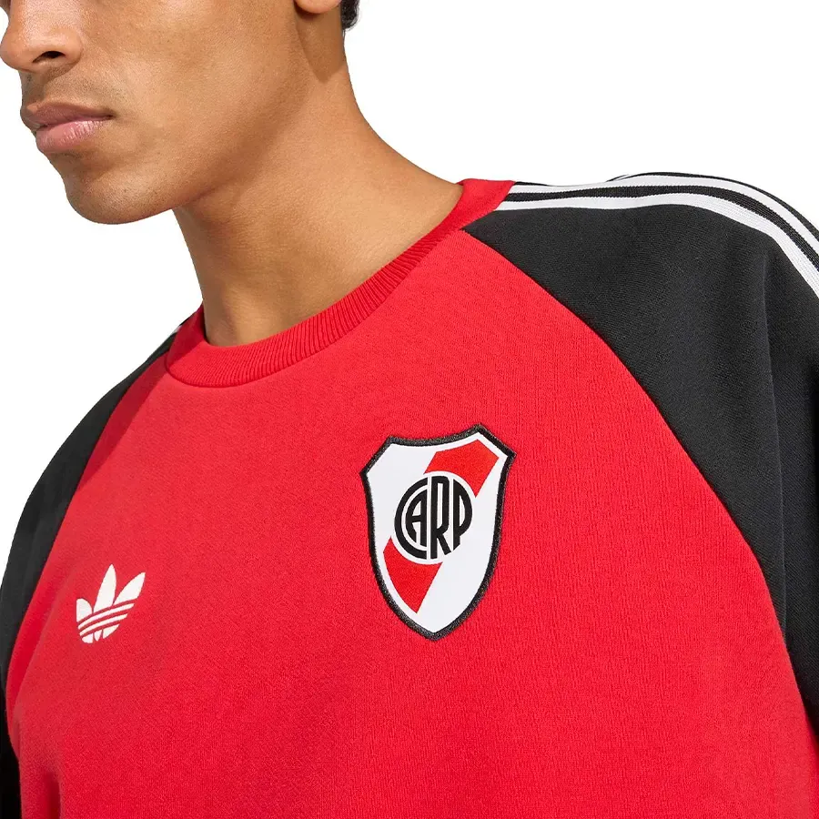 Imagen 3 de 5 de Buzo adidas originals River Plate-ROJO/NEGRO