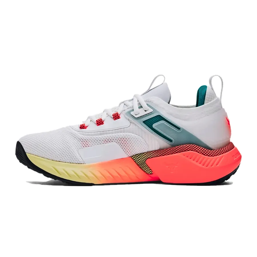 Imagen 2 de 5 de Zapatillas Under Armour Project Rock 5-BLANCO/NARANJA