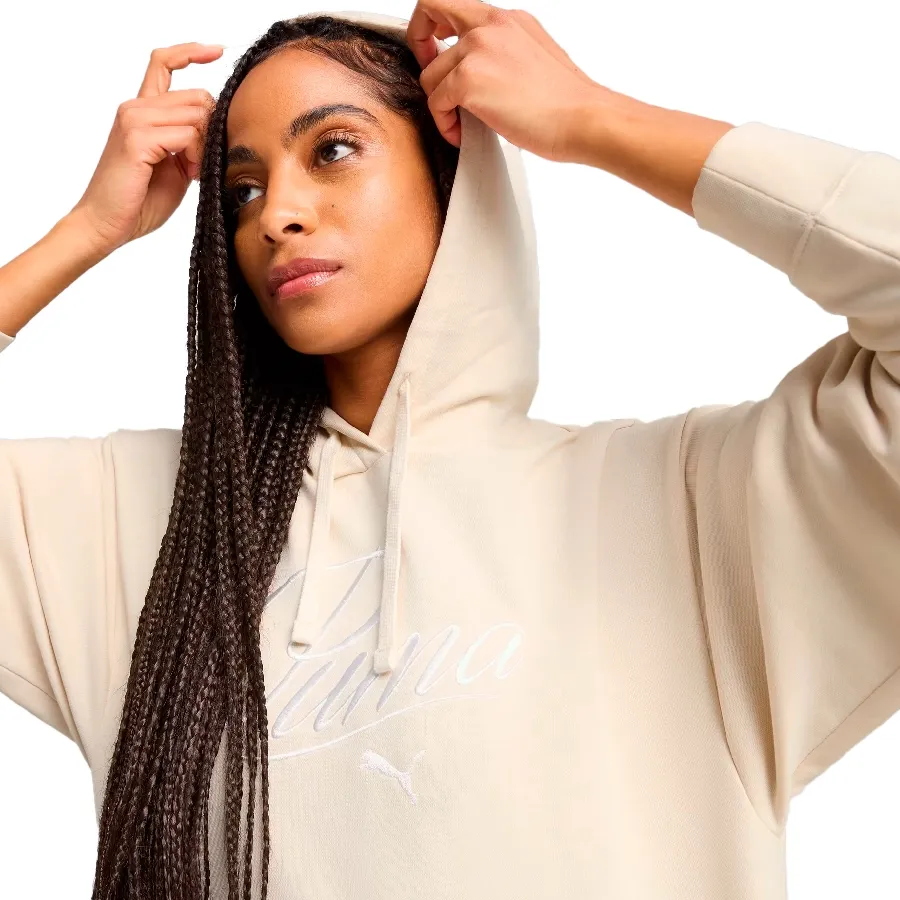 Imagen 3 de 5 de Buzo Puma Essentials Script Script Comfort-CRUDO