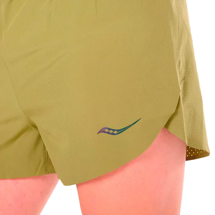 Imagen 4 de 6 de Short Saucony Endorphin Split II 2.5-OLIVA