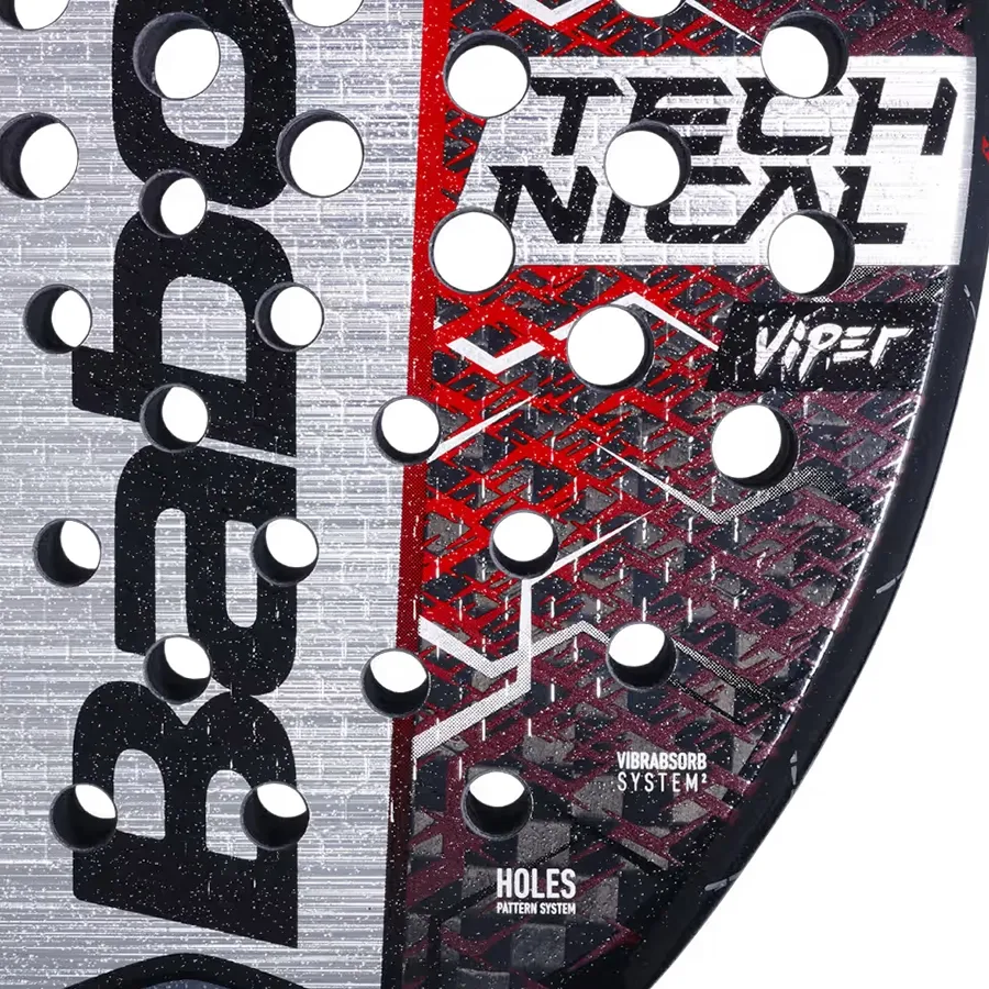 Imagen 4 de 5 de Paleta Babolat Technical Viper 2.5-NEGRO/ROJO/BLANCO