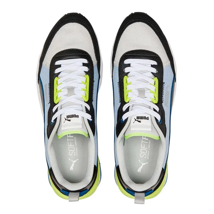 Imagen 2 de 4 de Zapatillas Puma R22-NEGRO/CELESTE/VERDE