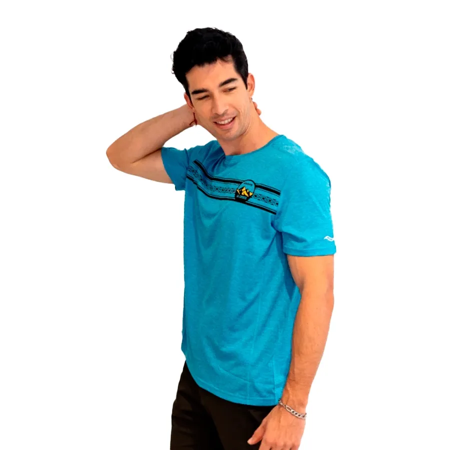 Imagen 1 de 6 de Remera Saucony Stopwatch El Cruce-TURQUESA