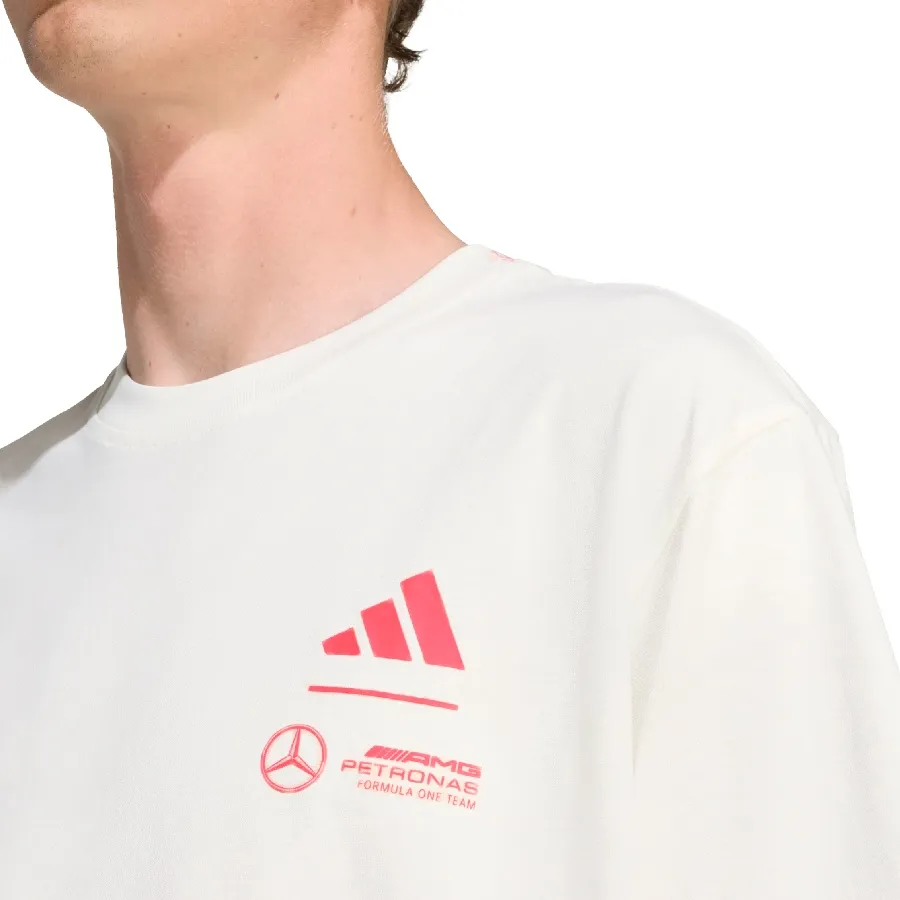 Imagen 3 de 5 de Remera adidas Mercedes-AMG Petronas F1 Graphic-HUESO/NARANJA
