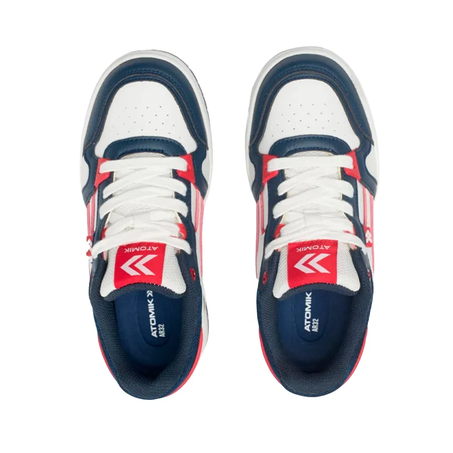 Imagen 3 de 8 de Zapatillas Atomik Japan-BLANCO/AZUL/ROJO