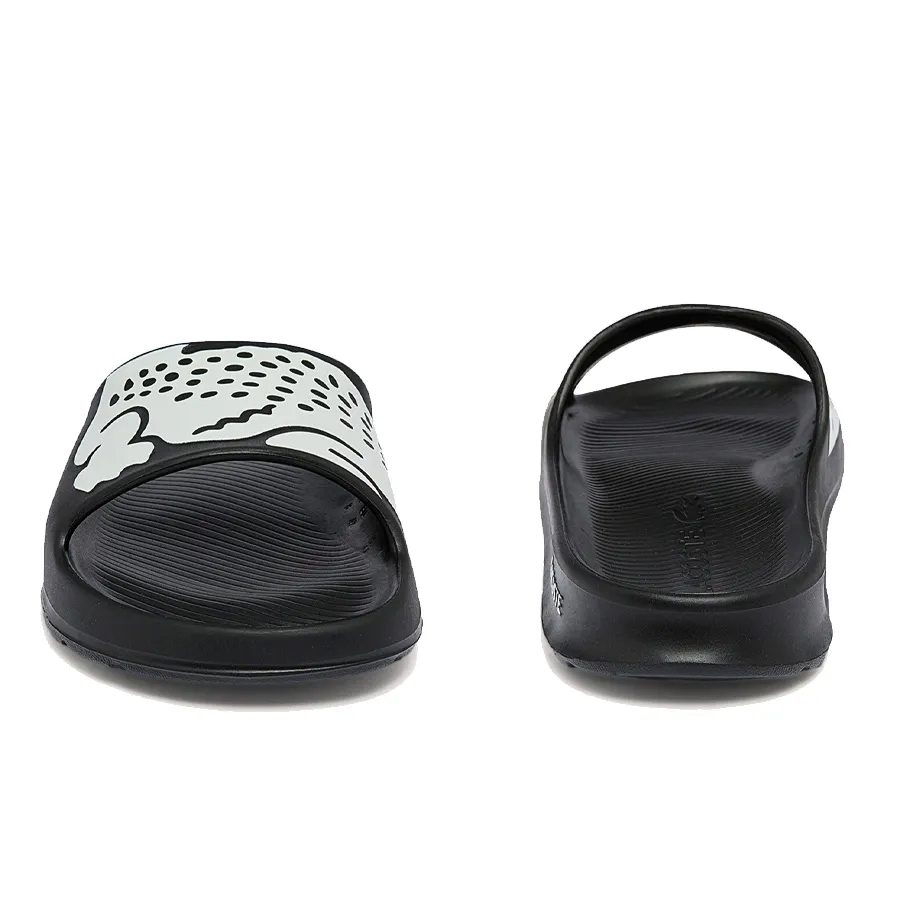 Imagen 4 de 6 de Ojotas Lacoste Croco Bloom Slide-NEGRO/BLANCO