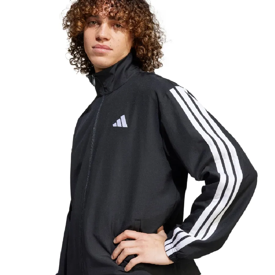 Imagen 5 de 7 de Conjunto adidas Sportswear Basic 3 Stripes-NEGRO/BLANCO
