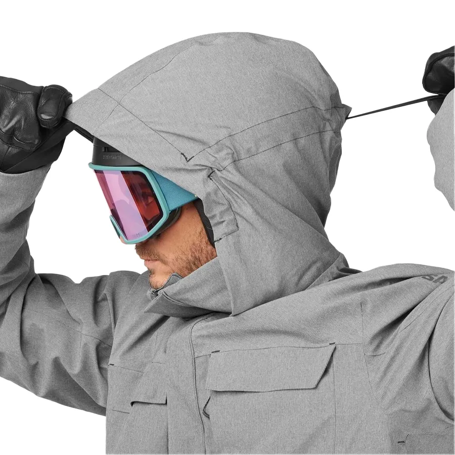 Imagen 2 de 8 de Campera Salomon Stance Cargo-GRIS
