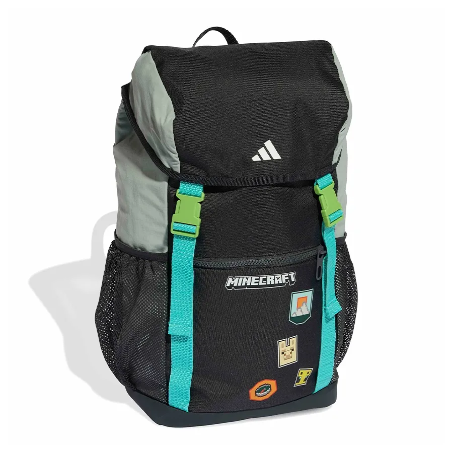 Imagen 1 de 7 de Mochila Adidas Minecraft-NEGRO/VERDE/TURQUESA