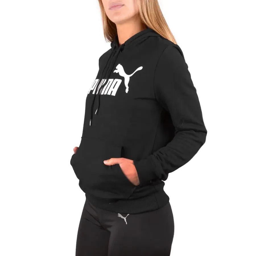 Imagen 1 de 3 de Buzo Puma Essentials Logo-NEGRO/BLANCO