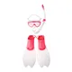 set-de-buceo-junior-scuba-speedo-FUCSIA/BLANCO