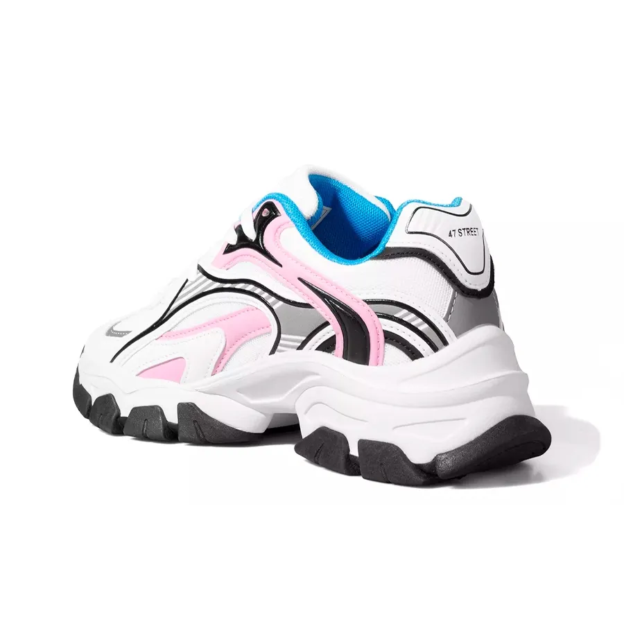 Imagen 2 de 5 de Zapatillas 47 Street Noa-BLANCO/FUCSIA