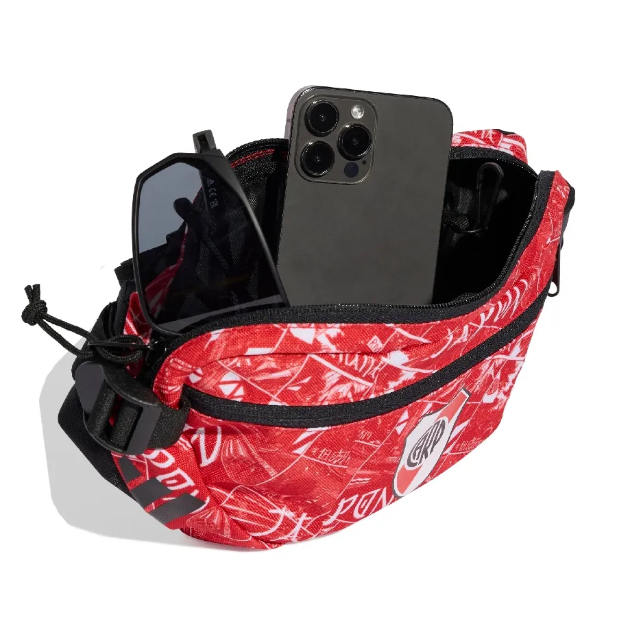 Imagen 1 de 5 de Riñonera Unisex adidas River Plate-ROJO/NEGRO