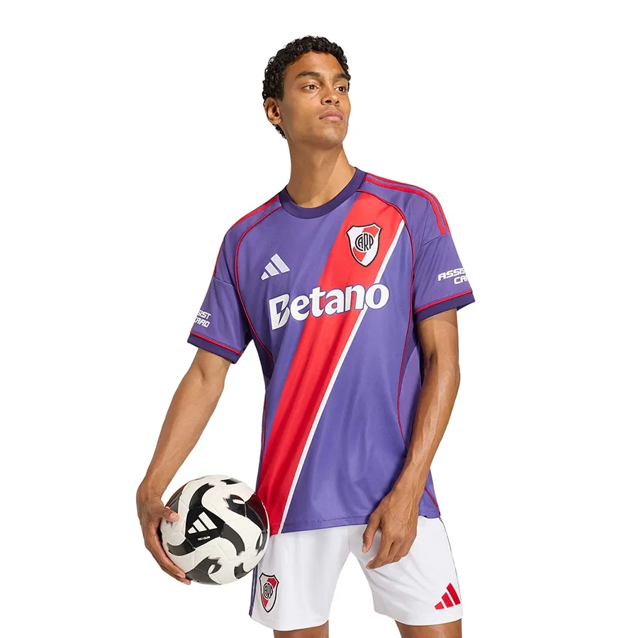 Imagen 2 de 6 de Camiseta adidas Tercer Uniforme River Plate 2026-PURPURA/ROJO