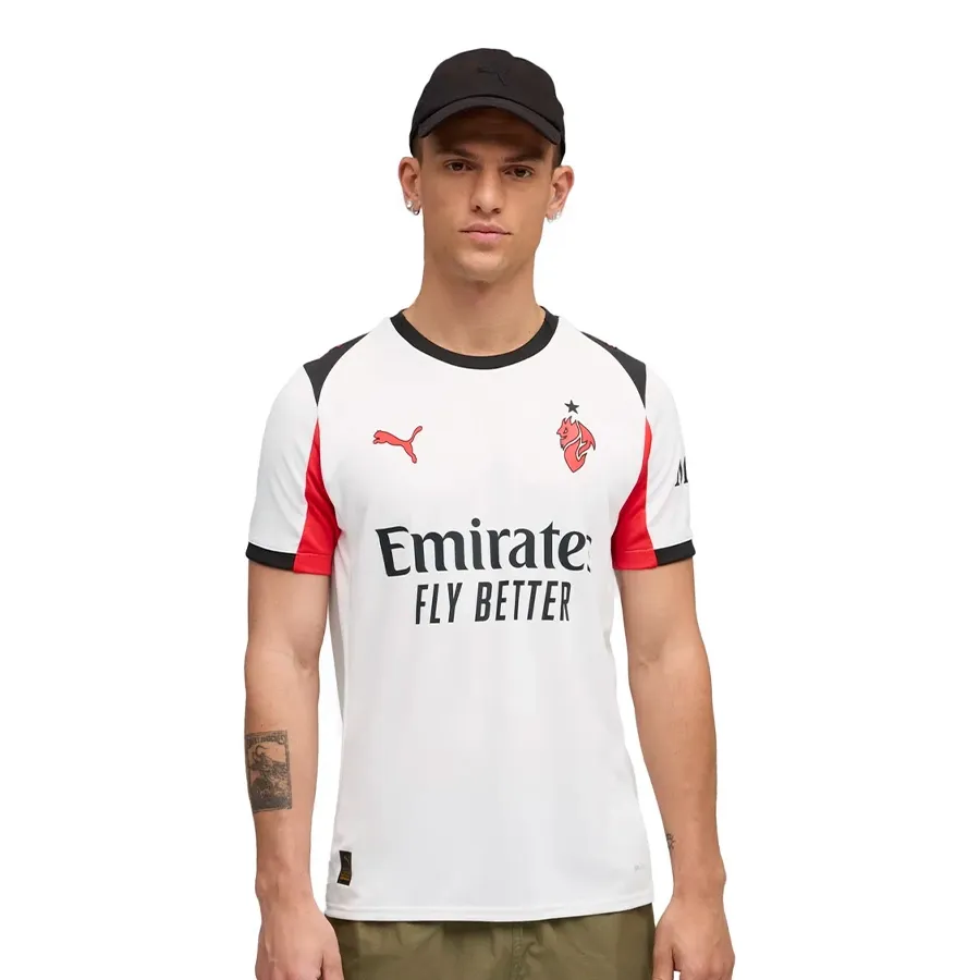 Imagen 0 de 6 de Camiseta Puma Visitante AC Milan 25/26-BLANCO/NEGRO/ROJO