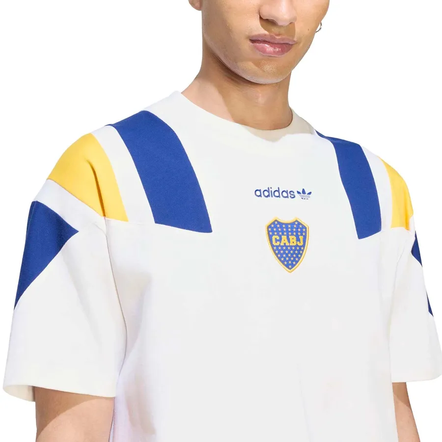 Imagen 3 de 5 de Camiseta adidas originals Eqt Boca Juniors-BLANCO/AZUL/AMARILLO